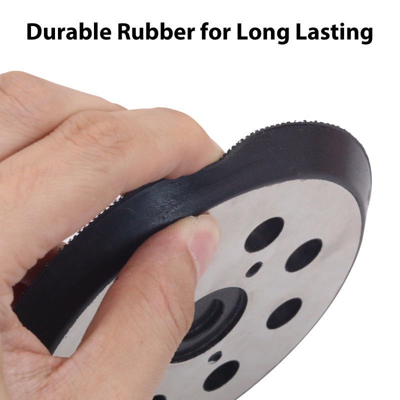 SHUTTLE GENIUS 5 Inch Orbital Sander Replacement Pad Hook and Loop, 5"" 8 Holes Metal Sander Pads Compatible with Makita BO5010, BO5030K, BO5031K Random Orbital Sander (1 Pack) - Image 5